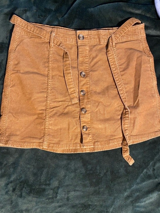 American Eagle Outfitters Dresses & Skirts - American Eagle Button-Front Corduroy Mini Skirt in Camel
